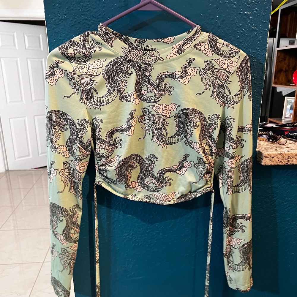 Women’s little green with open back